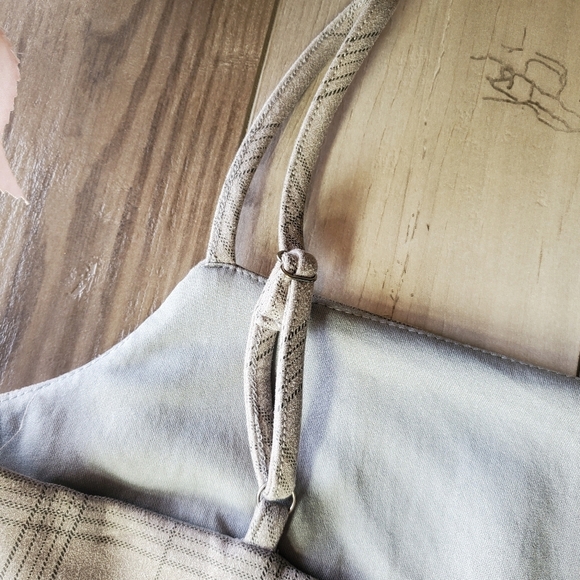 NWT She + Sky Grey Plaid Mini Dress Women's Size Large - Picture 9 of 16